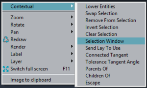 Selection window contextual