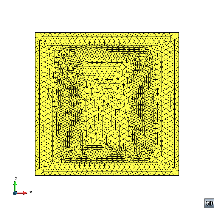mesh after split selected triangles